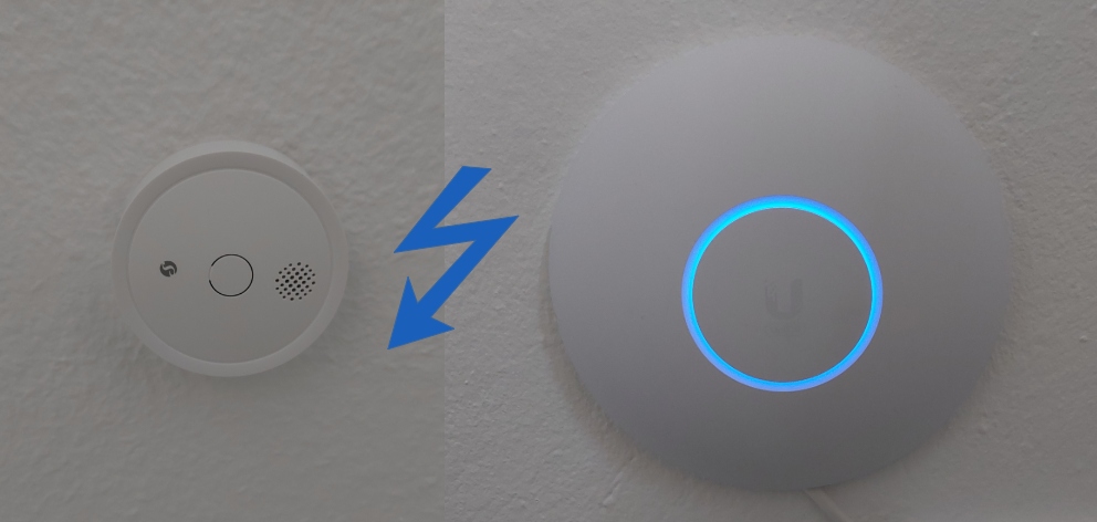 Shelly Plus Smoke Alarm and Ubiquiti Unifi U6 Pro